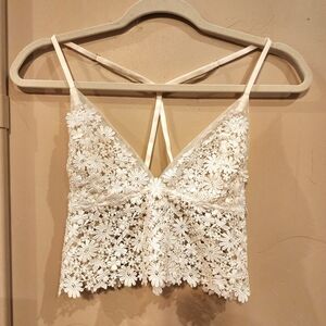 Flora Nikrooz White Floral Lace Camisole